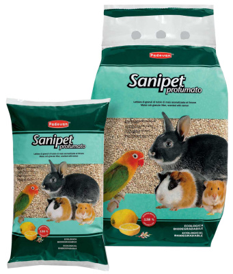 Padovan Sanipet Наполнитель "Кукурузные гранулы" для грызунов 4л