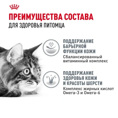 Royal Canin Hair & Skin Care Сухой корм для взрослых кошек, для поддержания здоровья кожи и шерсти 