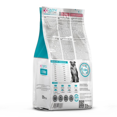 Сухой ветеринарный корм CARNI Vet Diet DOG ALLERGY DEFENSE для собак  Индейка 2,5кг 