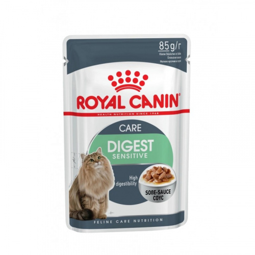 Royal Canin Digest Sensitive Консервированный корм для кошек с чув. пищ. кусочки в соусе, 85 г