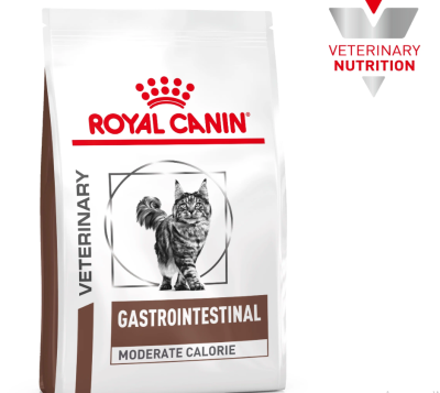 Royal Canin Gastro Intestinal Moderate Calorie, Сухой корм для кошек с заболеваниями печени и ЖКТ, 400 г