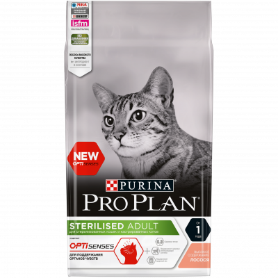 Сухой корм Purina PRO PLAN Sterilised Renal Plus (OptiRenal) для стерил. кошек - Лосось, 3 кг