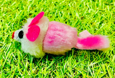 Beeztees 440420 Игрушка д/кошек "Мышь-погремушка" меховая 5см