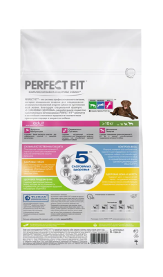 Сухой корм PERFECT FIT  для взрослых собак средних и крупных  пород курица 2,6 кг