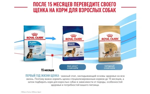 Сухой корм Royal Canin Maxi Puppy для щенков крупных пород  с курицей, 3 кг