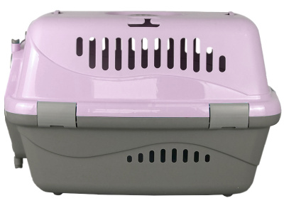 18312 Переноска для животных "Турне" L с металлической дверцей 54,5*36*34 см фиолетовая