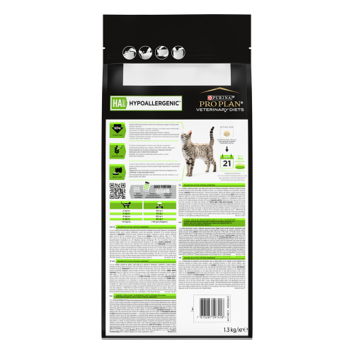 Сухой корм для кошек диетический PRO PLAN® VETERINARY DIETS HA ST/OX Hypoallergenic, 1,3 кг