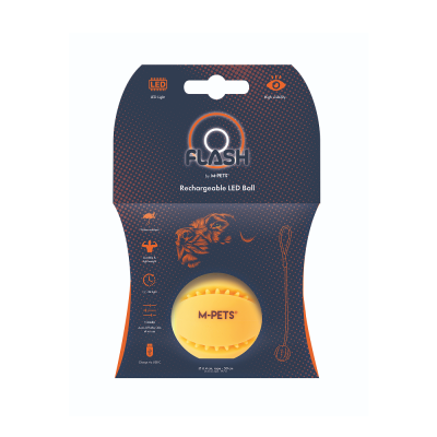 Светящийся мяч MPets на веревке Flash Led 6.4 x 50 см