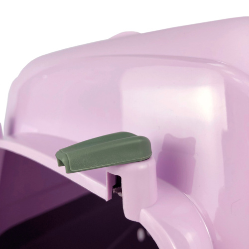 18312 Переноска для животных "Турне" L с металлической дверцей 54,5*36*34 см фиолетовая