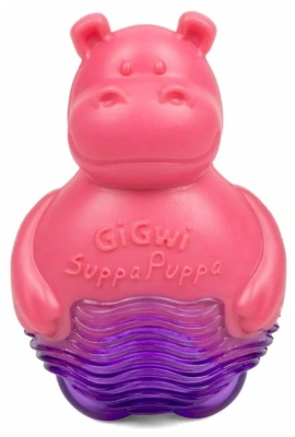 Игрушка для собак GiGwi "Suppa Puppa" Бегемотик с пищалкой 10см