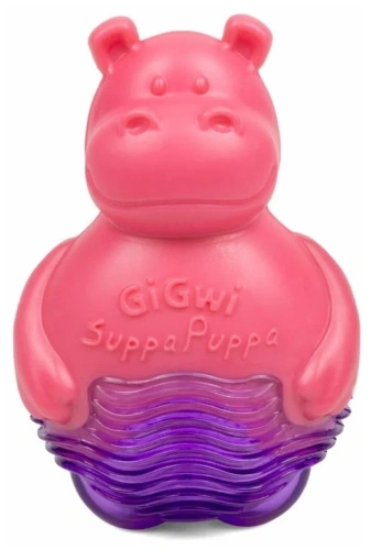 Игрушка для собак GiGwi "Suppa Puppa" Бегемотик с пищалкой 10см