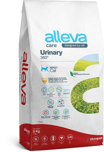 Корм Alleva Care Cat Adult Urinary 360 сухой диет.корм для кошек для растворения струвит. камней 5кг