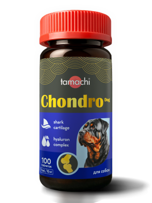 Витамины Tamachi Chondro Dog  для средних и крупных собак 100 таб.