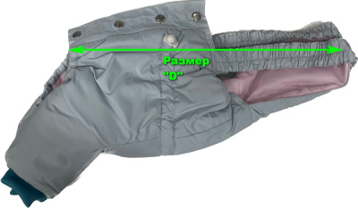 DogVille, Одежда для собак - комплект: полукомбинезон и куртка с капюшоном, на кнопках, зима, 52623д