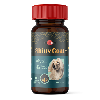 Витамины Tamachi Shiny Сoat Dog  для средних и крупных собак 100 таб.