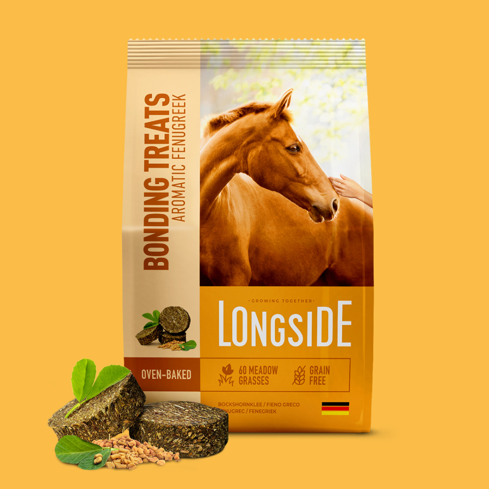 Лакомство для лошадей LONGSIDE, укрепляющее доверие. Ароматный пажитник
