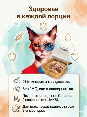 Полнорационный сухой субл. корм Ranova для кошек консервированный с курицей и уткой, 12 г 