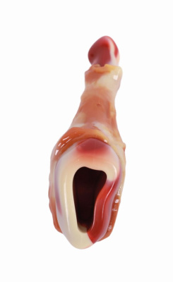 Игрушка MPets для собак Карнивор голень, вкус бекона, красная 14.5 x 5.8 x 4.4 см