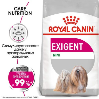 Royal Canin Mini Exigent Сухой корм для собак мелких пород, привередливых в питании, 1 кг