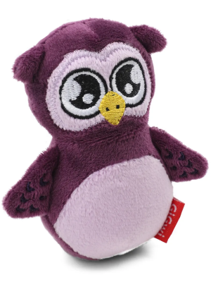 Игрушка мягкая для собак GiGwi PLUSH FRIENDZ "Сова с пищалкой", 110мм