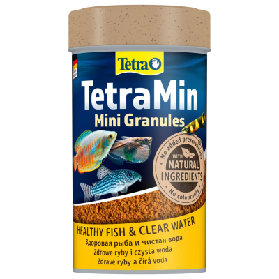 TetraMin Mini Granules Корм для всех видов мелких рыб, гранулы 100 мл