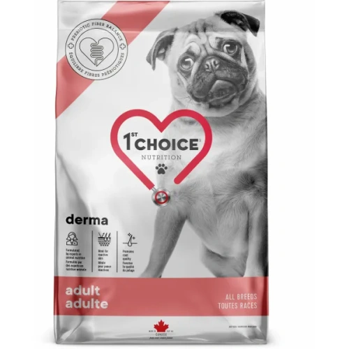 Сухой корм 1st CHOICE для собак с гиперчувствительной кожей GF DERMA Лосось 340гр