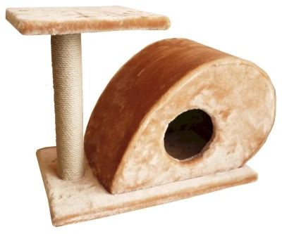 Игровой комплекс Зооэкспресс, Мышка с когтеточкой и полкой, джут 68*38*50 см