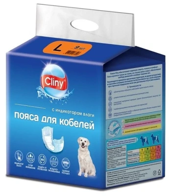 Пояса для кобелей L, Cliny, 9шт