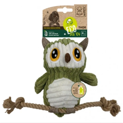 Игрушка для собак Mpets, СОВА С КАНАТОМ мягкая 30 см. 10641099 