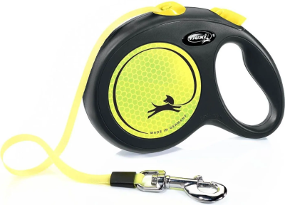 Поводок-рулетка Flexi Fun tape L 5 м,  50кг, неоновая