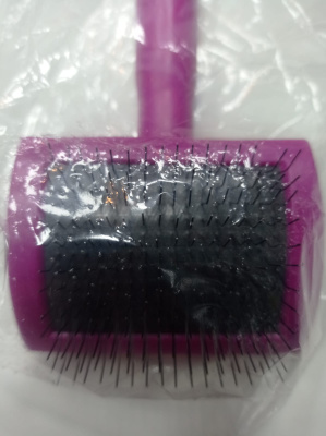 ЗООЭкспресс, Пуходерка пластмассовая средняя без капли 8х16 см, 23081