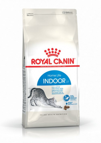 Royal Canin Indoor 27 Сухой корм для взрослых кошек (до 7 лет) живущих в помещении, 400 г