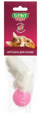 Игрушка для кошек Титбит Хвост кроличий