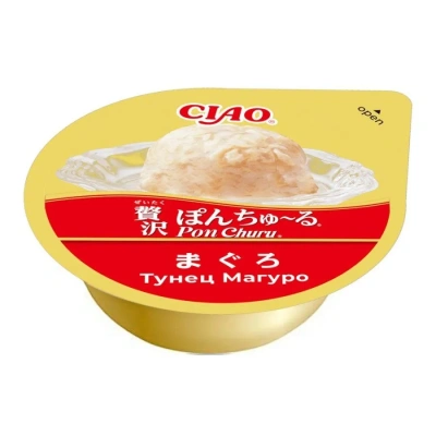 Лакомство INABA CIAO суфле для кошек Pon Churu Тунец Магуро 35г,  2шт