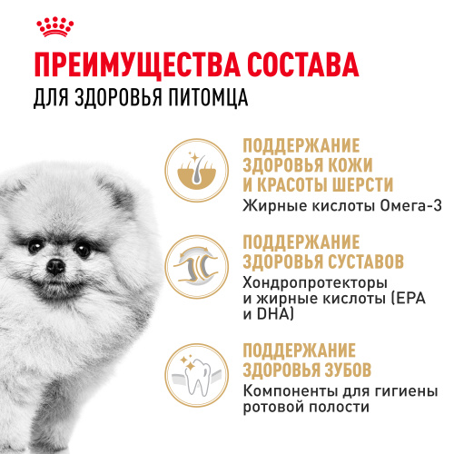 Royal Canin Pomeranian Adult Сухой корм для собак породы Померанский шпиц, 500 г