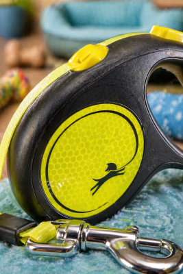 Поводок-рулетка Flexi Fun tape L 5 м,  50кг, неоновая