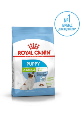 ID61977__Royal Canin X-SMALL JUNIOR Сухой корм для щенков мелких пород (2-10 мес/до 4кг), 0,5 кг