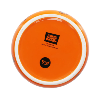 Миска для животных Triol СОЮЗМУЛЬТФИЛЬМ "Сытый кот", керамическая, 0.35л