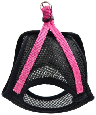 Шлейка - жилет  5744М FRESH LINE черная с малиновым  L