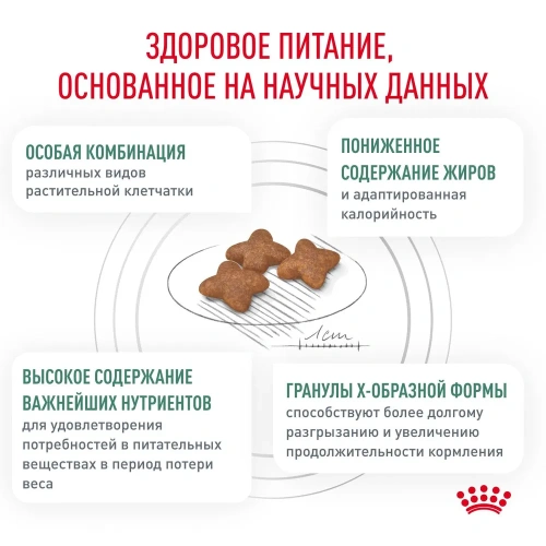 Сухой ветеринарный корм Royal Canin Satiety Weight Management для крупных собак,снижение веса,1,5 кг