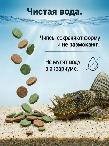 Tetra WaferMix Корм для травоядных, хищных и донных рыб с добавлением креветок, 100 мл