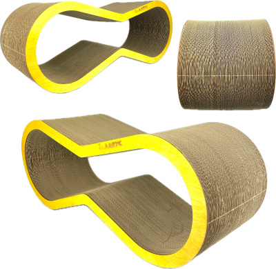 Когтеточка Лапус, Восьмерка (картон, деревянный ободок), лиственница, L477135