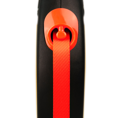 Поводок-рулетка Flexi New Neon tape, размер - M 5м, 25кг, желтая