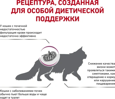 Сухой корм для кошек Royal Canin Renal Feline при хронической почечной недостаточности 0,4 кг