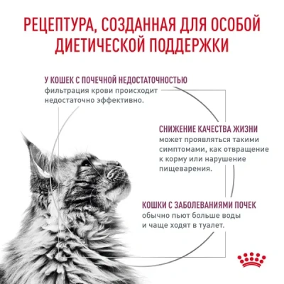 Сухой корм Royal Canin Renal для кошек, диетический, для поддержания функции почек - 350 г