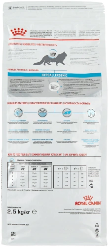 Сухой корм для кошек Royal Canin Hypoallergenic при пищевой аллергии и пищевой непереносимости 2кг