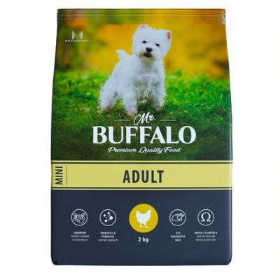 Mr.Buffalo Adult Mini Сухой корм  с курицей для собак мелких пород, 2 кг