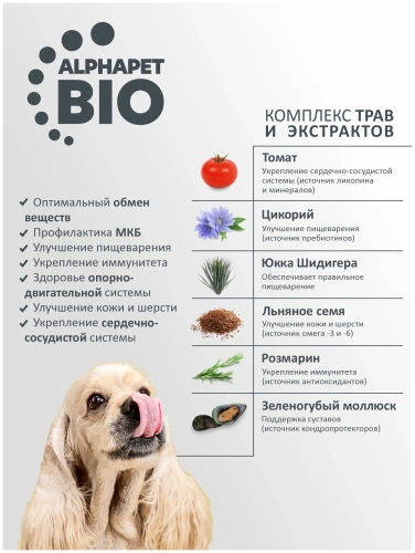 Сухой корм Альфа Пет для взрослых собак мелких пород с Индейкой и рисом 500г