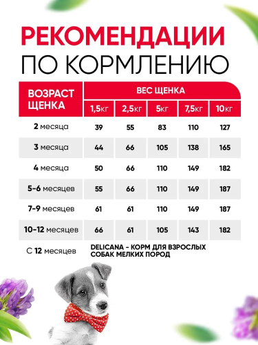 Сухой корм Delicana для собак мелких пород с говядиной 0,4 кг