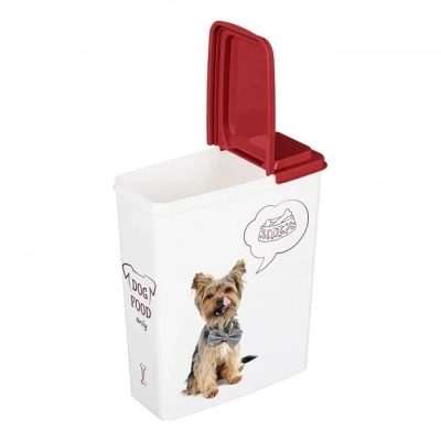 Контейнер для корма Lucky Pet Собаки 2,3л, бордовый